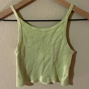 Brandy Melville Skylar Light Green Tank Top Crop Top